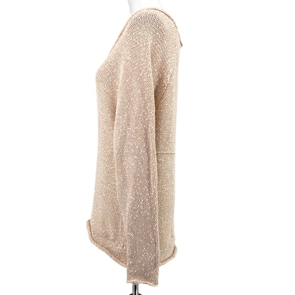 Free People Ivory Bright Lights V-Neck Sweater - Picture 4 of 8